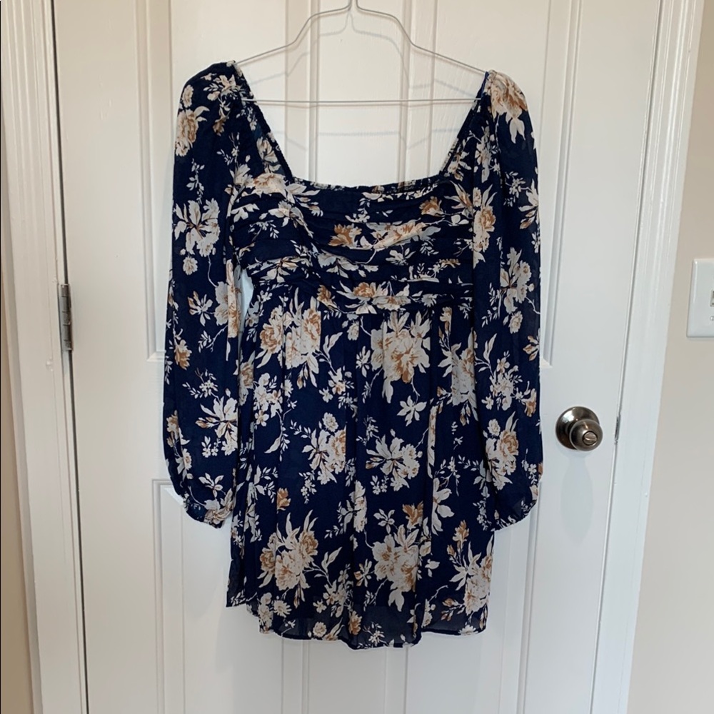 Abercrombie and fitch Emerson balloon sleeve mini dress